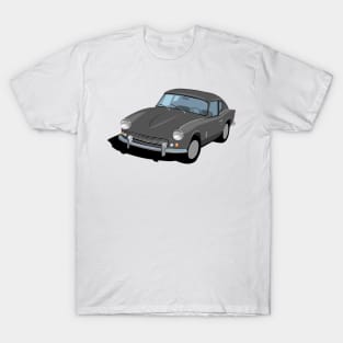 Triumph GT6 Mk1 Graphic -Gunmetal T-Shirt